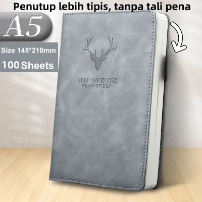 buku notebook notepad agenda Agenda Catatan Kerja Meeting Planner NoteBook Notepad Diary Binder Cover Kulit A5 Notebook A5 Buku Catatan Kerja Notebooks Cover Kulit Jurnal Tebal