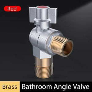 Brass G1/2 Universal Bathroom Corner Valve Water Control Valve Large Flow Durable Faucet Triangle Valve Toilet Hot And Cold Corner Valve