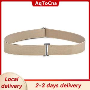 [COD] AqToCna Ship within 24 hours Invisible Belt Buckle Plastic Elastic Belt Women Men Adjustable Belt Fashion