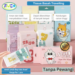 Tisu Basah Mini Kuromi Lucu Kemasan Baby Wet Wipes Tebal Aman Untuk Kulit Murah Tisu Basah Bayi Portable Non Alkohol Viral