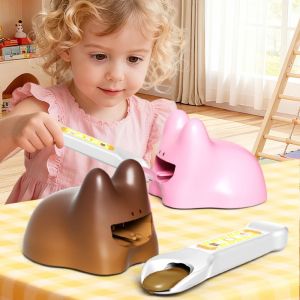 VERIDIAI Food Feeding Rabbit Pudding Set Feeding Toy Simulation Role Play Rabbit Pudding Toy Creative Pretend Play Play House Toys Childrens Toy