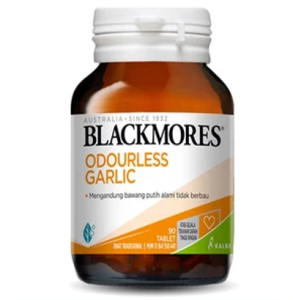 Blackmores Odorless Garlic Tablets - Natural Support for Heart Health and Immune Support - 90 Tablets - No Garlic Breath No Aftertaste