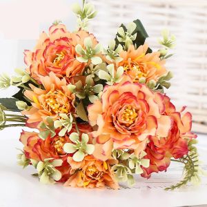 Buket Bunga Buatan Moutan Peony Mawar Bouquet Bunga Palsu Artificial BG139