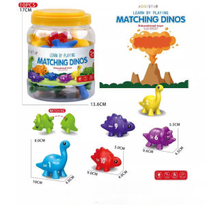 Oldlaiben Kids Dinosaur Matching Set Montessori Colors Early Learning Pairing Educational Toy Mainan Kanak Pasangan