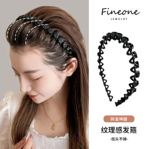 Fashion Hair Accessories Flower Rhinestone Pearl Non-Slip Hairbands Elastic Headband Women Hair Hoop Bands Bezel Girls Headdress