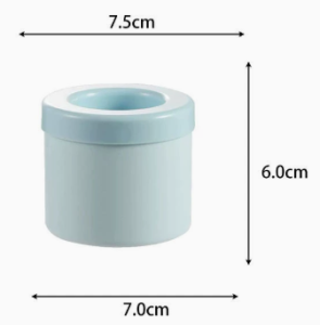 Ice Cube Maker Silicone with Cover Food Grade Cylinder Easy Demold for Freezer Drinks Coffee Bekas Ais
