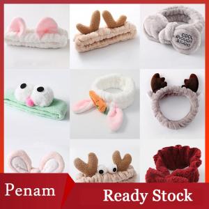 [PAM] Rửa Mặt Tóc Chủ Hairbands Mềm Ấm San Hô Lông Cừu Bow Động Vật Tai Headband Cho Phụ Nữ Cô Gái Turban Tóc Thời Trang Phụ Kiện