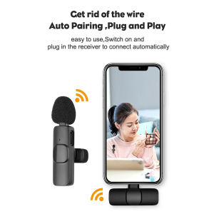 KEBETEME Micro Không Dây Loại C Lavalier Mic Ghi Hình Âm Thanh Cho Điện Thoại Di Động Trò Chơi Trực Tiếp Android
