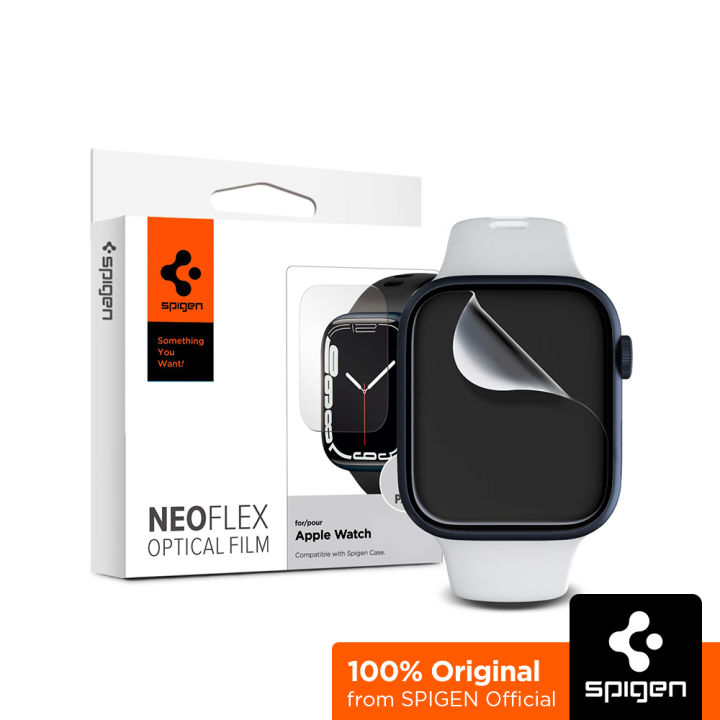 SPIGEN 3pcs Screen Protector for 45/44mm Apple Watch 9/8/7/SE/6/5/4