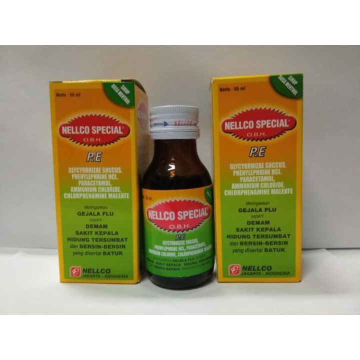 OBH Nellco Special PE 55ml Rasa Mentol - Meringankan Flu disertai Batuk