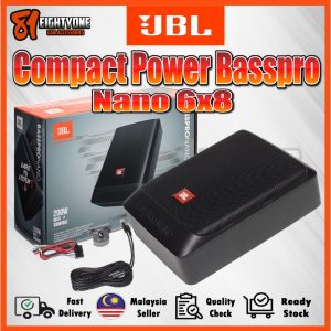 [81]  100% Original JBL Compact Power Basspro - Nano 6x8 Active Under Seat - Peak 200Watt Subwoofer Car Audio Speaker