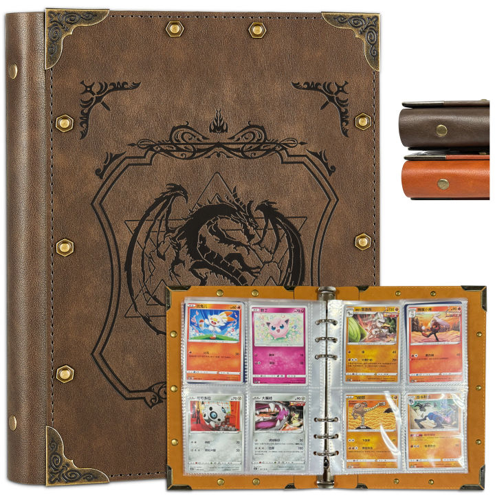 การ์ดเทรด Binder-4กระเป๋าอัลบั้มสำหรับ MTG,TCG, Lorcana เทรดดิ้งการ์ด ...