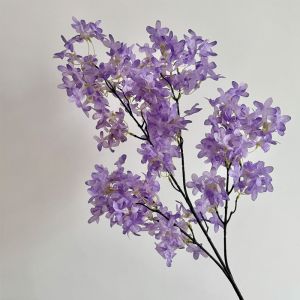 CHLOCH Purple Artificial Lilac Flower Decorative Silk Fake Blossom Bouquet  Simulation Artificial Faux Plants Wedding Decoration