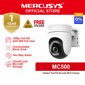 Mercusys Official Store | MC500 | 1080P Outdoor 360 Degrees Pan and Tilt Motion Tracking WiFi IP Security Cctv Sale Camera Connect to Cellphone with Mic and Speaker | Tapo