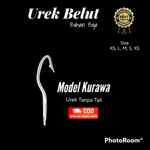 pancing belut sawah urekan sidat rawa urek bahan baja anti moncel kuat tajam kail terlaris model variatif tanpa tali