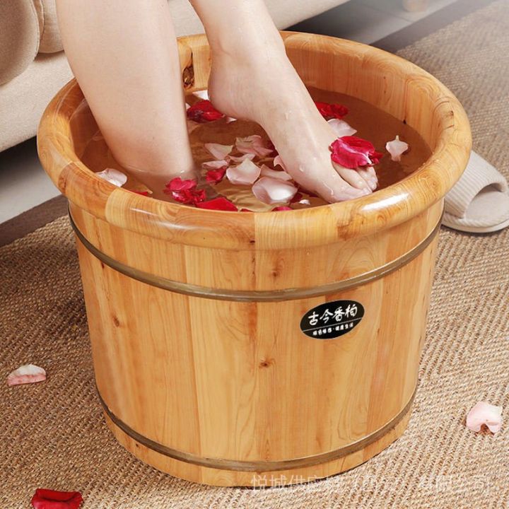 Foot spa wooden bucket lignum cedrium Wood Foot Spa Basin Wooden Bucket