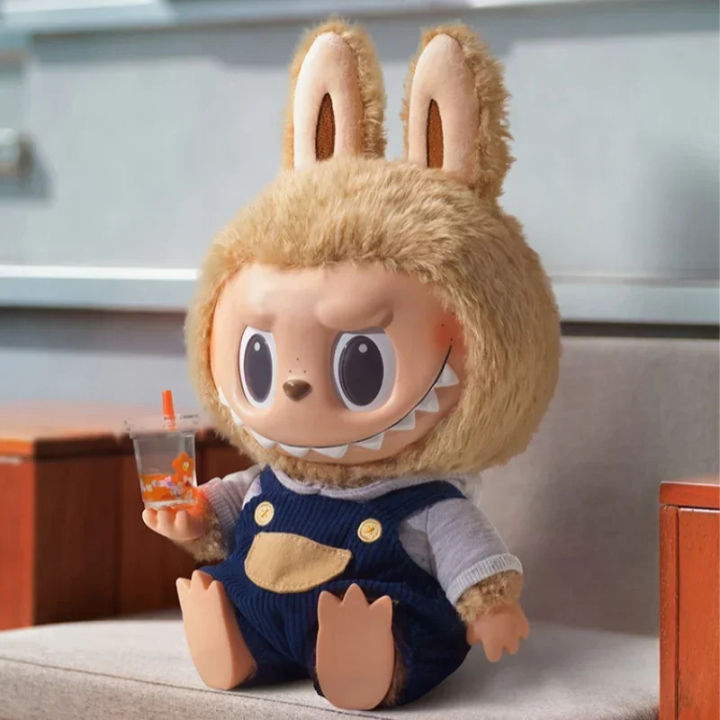 ชุด Labubu ของแท้ภาพอนิเมะตุ๊กตาผ้ากำมะหยี่ไวนิลโมเดลน่ารัก Labubu ของ ...