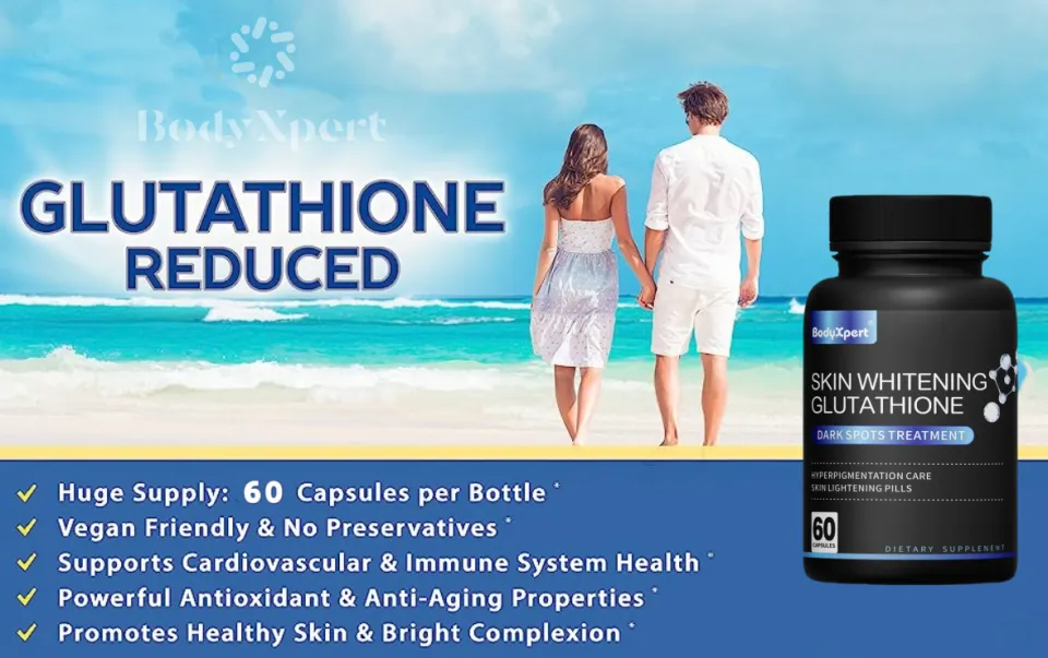 bcuelov skin whitening glutathione BCUELOV L-Glutathione 5000mcg Skin Whitening Capsules, Anti-Aging,  Antioxidant 120 Capsules – UK Direct BD main image 1