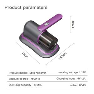 Swiss Thomas Cordless Dust Mite Vacuum Cleaner with UV & Hot Air Sterilization