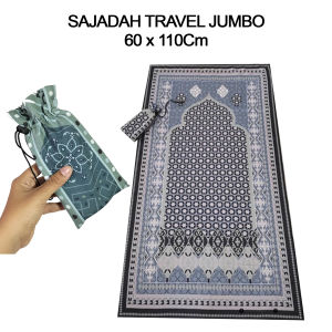 Sajadah travel jumbo free pouch alas sholat souvenir umroh