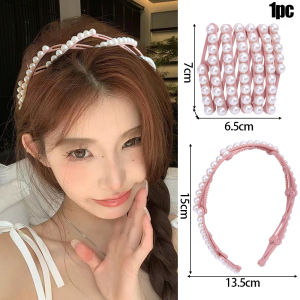 X.z.moonligh แถบคาดศีรษะมุกพับเก็บได้สำหรับเดินทางโฟมล้างหน้าผู้หญิงที่มีฟันเรียบที่คาดผมกันลื่น