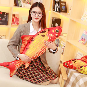 GẤU BÔNG CÁ CHÉP CHẤT NHUNG MỀM MỊN CAO CẤP CHO BÉ