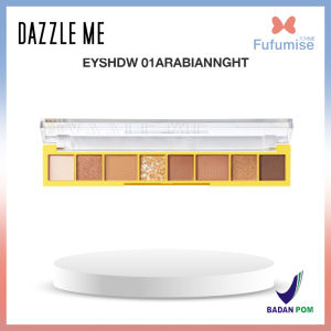 DAZZLE ME The World Traveler Eyeshadow Palette | Matte Satin Glitter Long Lasting | BPOM