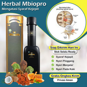 Obat Syaraf Kejepit Di Pinggang - Syaraf Kejepit Bokong Paha - Syaraf Kejepit Tulang Ekor - Nyeri Pada Kaki - Nyei Menjalar - Kebas - Mati Rasa - Nyeri Seperti Tertusuk - Atasi Dengan Mbiopro Herbal Alami