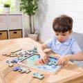 (ของแท้ USA)ของเล่น STEM จิ๊กซอไม้ ฟันเฟืองเสริมตรรกะ Animal Wooden & Sea Gear Puzzle Melissa & Doug หลากรุ่น 31003 31004. 