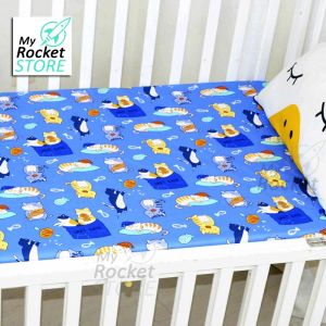 Baby Cot Bedsheet Kids Fitted Sheet for Crib Playpen Childcare Mattress Cover & Pillow Bed Sheet