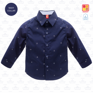 เสื้อเชิ้ตแขนยาวเด็กผู้ชาย เสื้อเชิ้ตเด็กผู้ชาย อายุ1-14ปี ผ้าฝ้าย100% ของแท้จาก KidsplanetOfficial (3436S)