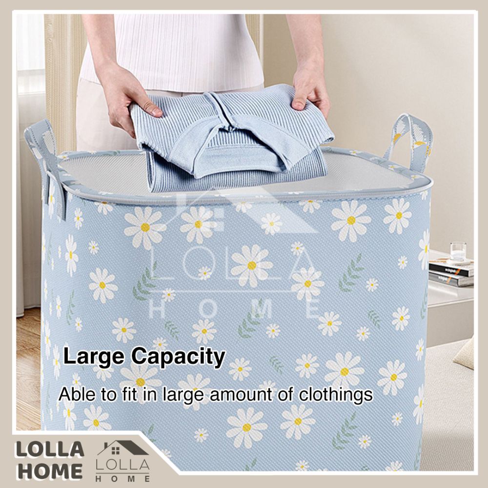 110L/140L/180L Foldable Storage Box, Large Capacity Quilt Blanket Clothes Wardrobe Organizer Bag
_voghion.com