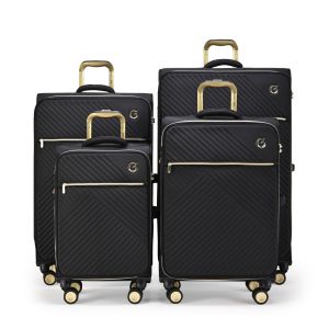 Goby London Royal Vogue Oxford Fabric Trolley Softcase Luggage TSA Lock Extra Big 20" To 32" Inch