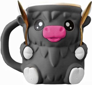 Highland Cow Ice Pint Holder New 3D Printed Ice Cream Pint Sleeves Cover with Handle Cute Animal Ices Creams Cooler Container Popsicle Holders Beer Can Holder Highland Cow Gifts (A-Brown)