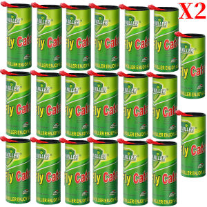 100/50pcs Insect Bug Fly Glue Paper / Hanging Sticky Fly Traps / Catcher Trap Ribbon Tape Strip Sticky Flies for Indoor Outdoor / Strong Sticky Mosquito Trap Roll Tape