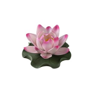GJ56 Zen Chinese Style Lotus Incense Burner Sleep Aid Ceramics Lotus Censer Holder Creative Desk Decor Lotus Incense Stick For Household Aroma