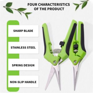 HUGHES For Flowers Branches Garden Pruners Bonsai Tool Hand Cutter Picking Weed Fishing Tool Pruning Tools Garden Pruning Shears Floral Garden