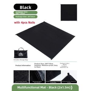 NAELIN Chống mài mòn Bạt lót sàn lều chống thấm Dày hơn Chống ẩm Dấu chân lều bỏ túi siêu nhẹ Chất lượng cao với bao tải Thảm đi bộ đường dài cắm trại ngoài trời