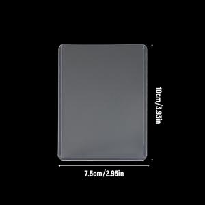 50Pcs Clear Acrylic Card Holder / Korean Card Sleeve / Kpop Idol Photo Protective Sleeves / Transparent Gaming Trading Card Display Case / Photo Game Card Cover