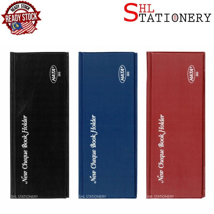 HATA /NB 3 Pockets PVC Cheque Book Holder / Checkbook Register Cover