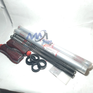 Paket as shock depan supra lama supra fit lama grand revo lama Per Oli Seal Sok Tutup abu KEV Honda