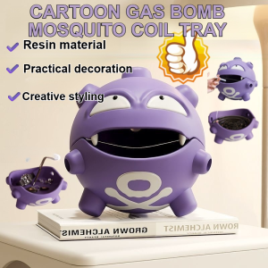 Cartoon Gas Mosquito Coil Tray for Home Decor Ideal for Family Users and Housewarming Creative Design with No Odor
