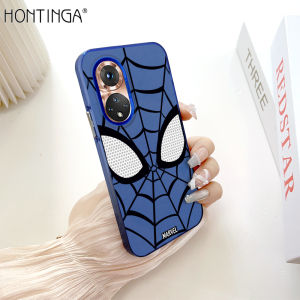 Hontinga Case For Honor X9A X9C Smart X7B X9B X9 X7A X8A X6B 5G Case Original Fashion Colorful Skin Feeling Frosted Cartoon Spider Man Back Shockproof Casing lens Camera Protector Full Cover Phone Cases Hard Case