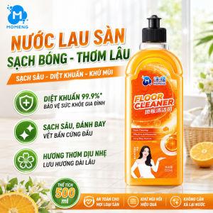 MOMENG 500ml Nước Lau Sàn / Nước Lau Sàn Khử Trùng Tẩy Vết Bẩn Và Khử Mùi / Nước Lau Sàn Có Mùi Thơm Khử Trùng Tẩy Vết Bẩn Và Khử Mùi/Dung Dịch Vệ Sinh Sàn Gỗ Kháng Khuẩn 999%