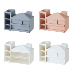 Bàn đa năng Bút tổ chức cốc đựng bút với ngăn kéo trượt Tabletop đồ sắp xếp đồ trang điểm Máy tính để bàn ngăn kéo lưu trữ tủ