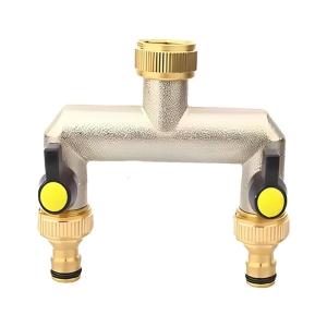 Multipurpose Professional Outdoor Water Splitters with Sturdy Brass Materials and Ergonomic Grip Designs Garden Use