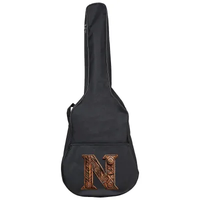 Tas Gitar Guitar Bag Backpack Portable Oxford Cloth Adjustable Shoulder Strap 34-41 Inch Waterproof wood art lett Series