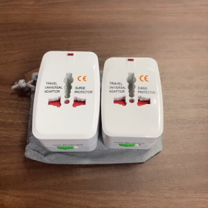 All-in-One Universal Travel Adapter | Worldwide Power Plug Converter with USB for EU/US/UK/AU Outlets Converter Plug Penyesuai Antarabangsa 万能插头 转换插头