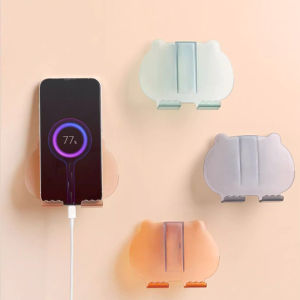 ที่วางโทรศัพท์ขาตั้งกล่องเก็บของสำหรับโทรศัพท์มือถือมัลติฟังก์ชันแขวนผนังรีโมทควบคุม