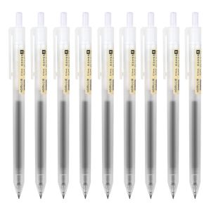 MUJI Smooth Flow Gel Ink Pens 0.5mm with Clip - New Premium Black/Red/Blue Smooth Writing Stationery